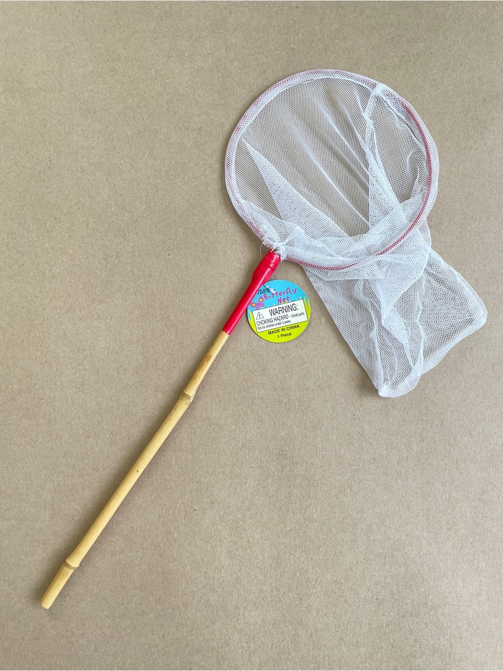 Butterfly Net, bamboo white red